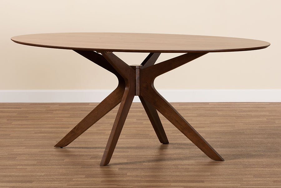 Monte Mid-Century Dining Table-Dining Table-Baxton Studio - WI-Wall2Wall Furnishings