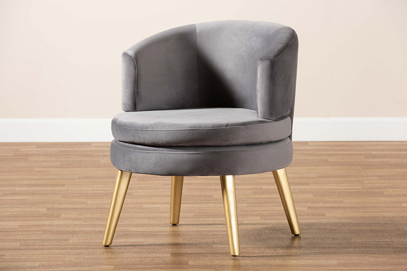 Baptiste Glamour Chair-Chair-Baxton Studio - WI-Wall2Wall Furnishings