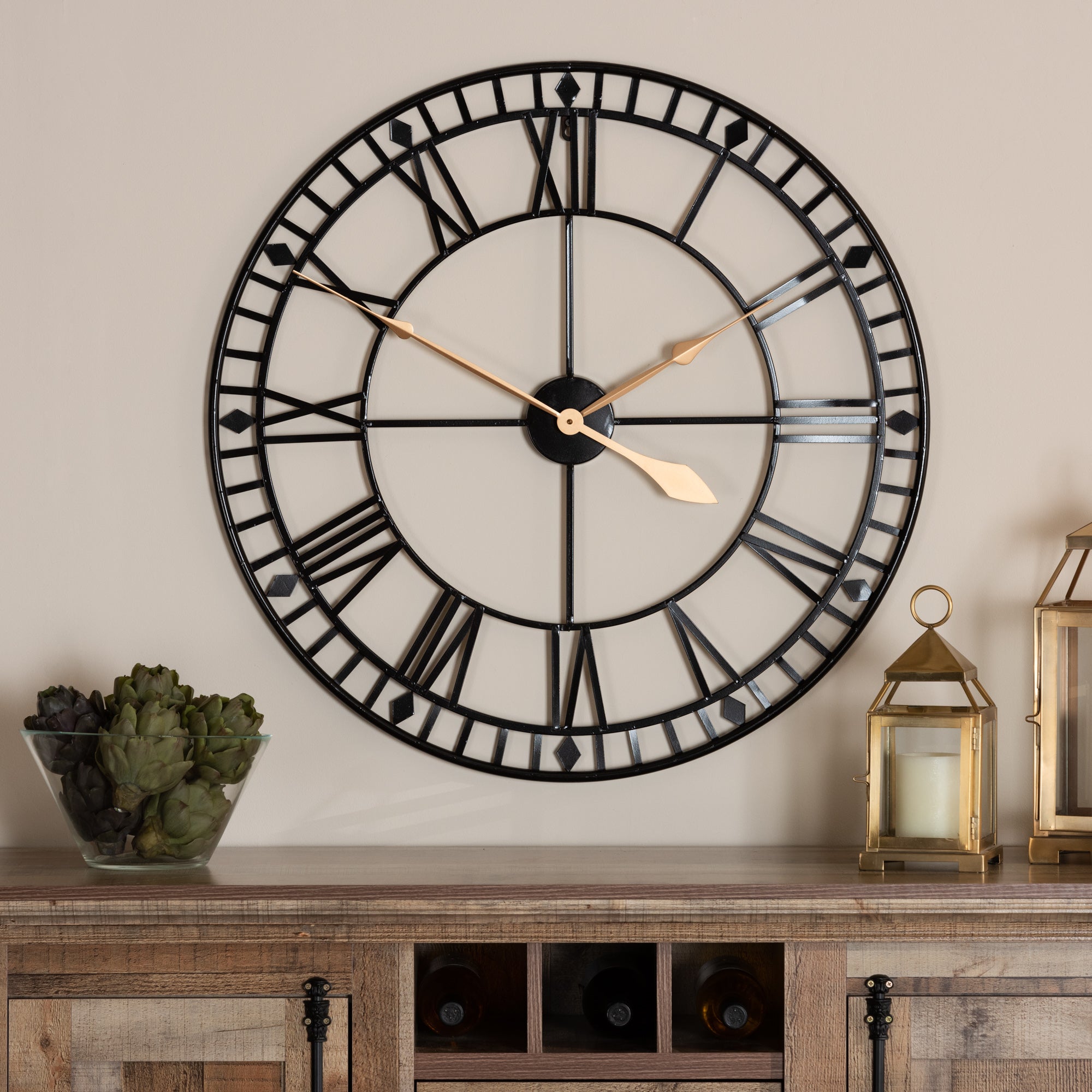 Janette Contemporary Clock-Clock-Baxton Studio - WI-Wall2Wall Furnishings