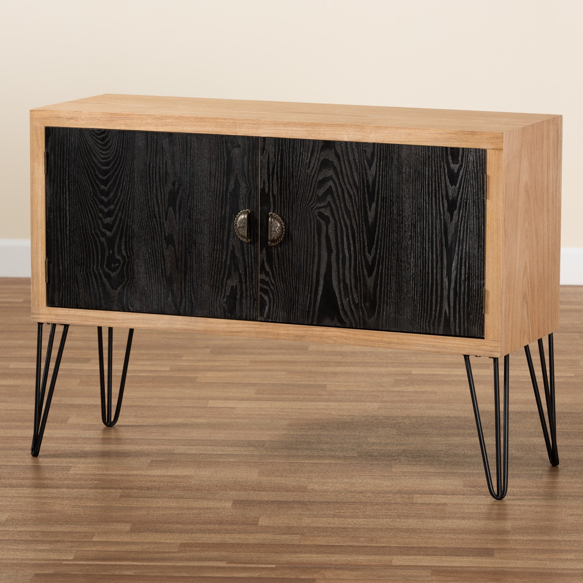 Denali Modern Storage Cabinet Two-Tone-Storage Cabinet-Baxton Studio - WI-Wall2Wall Furnishings