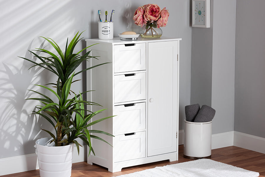 Bauer Modern Storage Cabinet 4-Drawer-Storage Cabinet-Baxton Studio - WI-Wall2Wall Furnishings