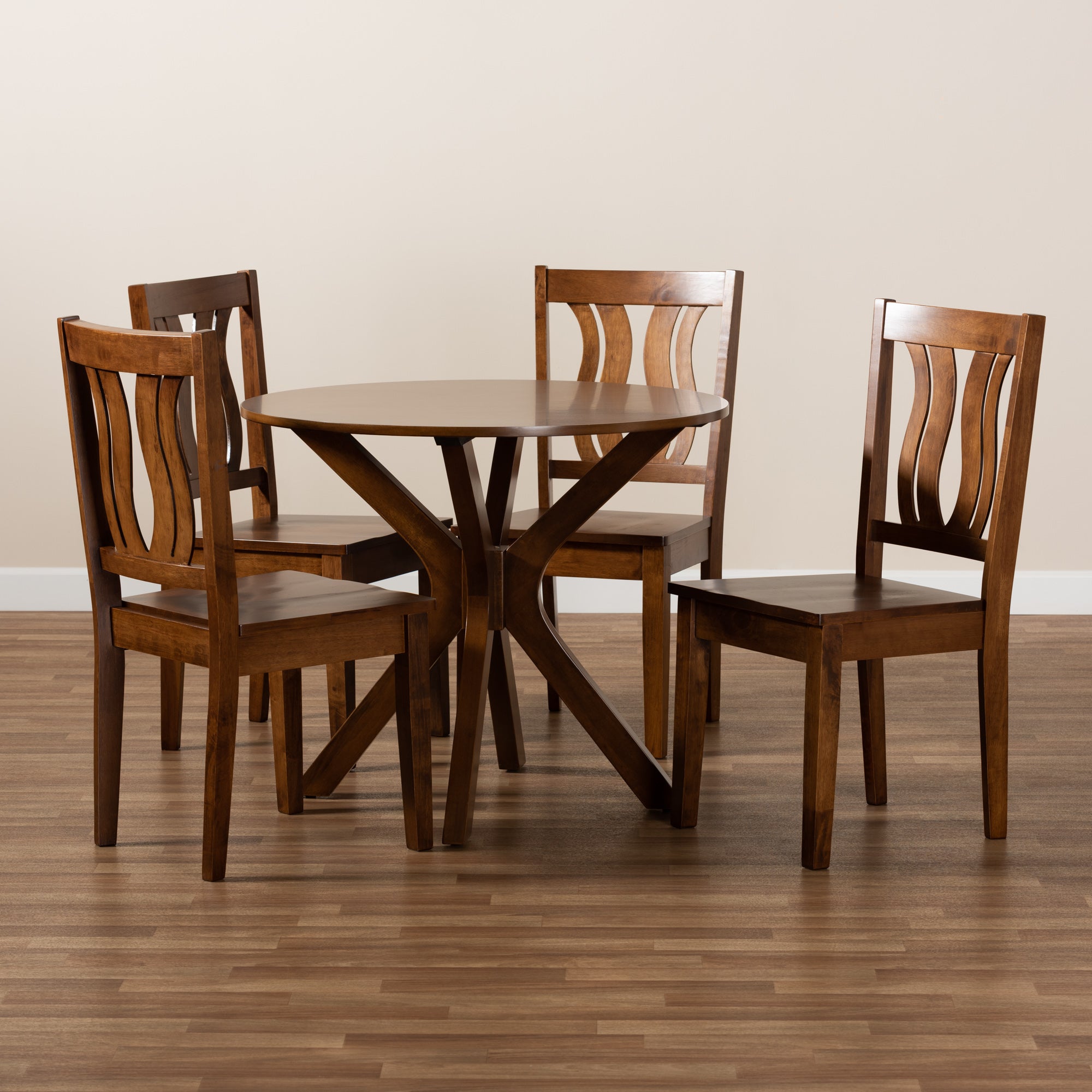 Mare Modern Table & Dining Chairs 5-Piece-Dining Set-Baxton Studio - WI-Wall2Wall Furnishings