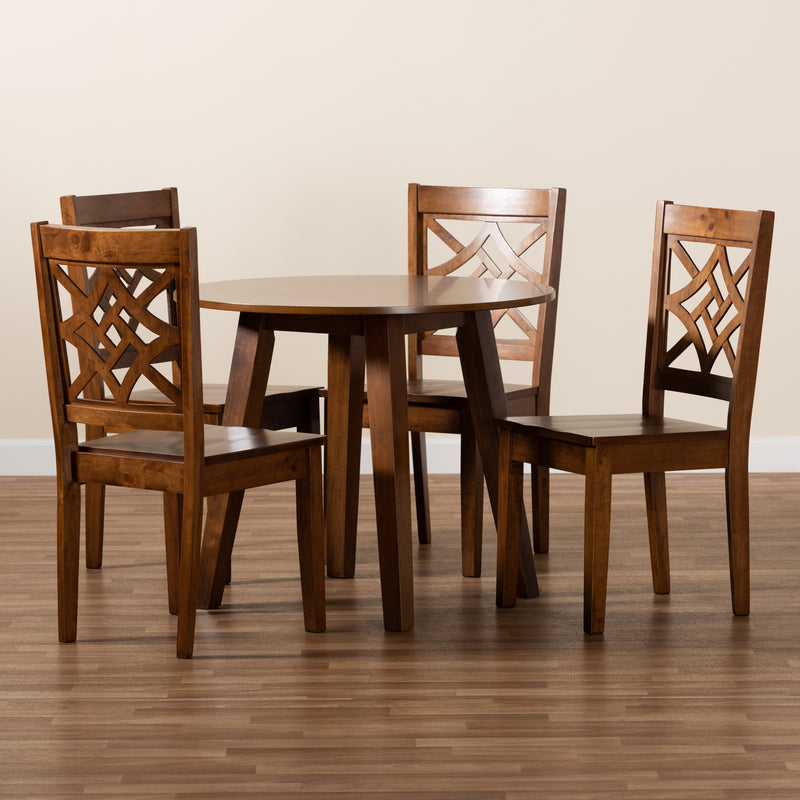 Rava Modern Table & Dining Chairs 5-Piece-Dining Set-Baxton Studio - WI-Wall2Wall Furnishings