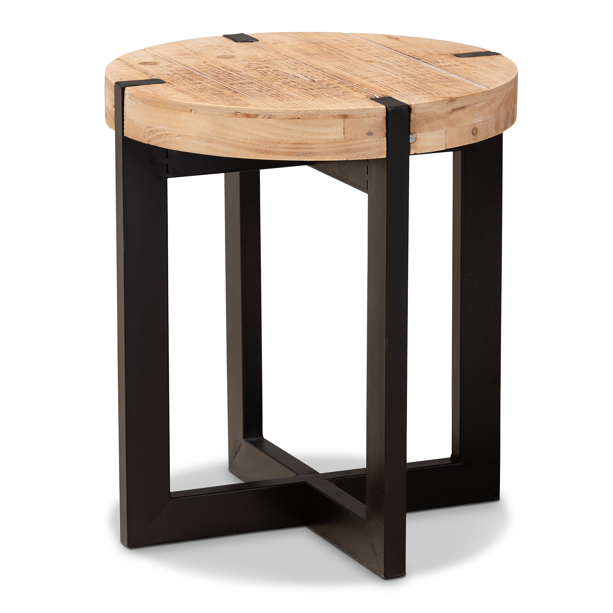 Horace Rustic End Table-End Table-Baxton Studio - WI-Wall2Wall Furnishings