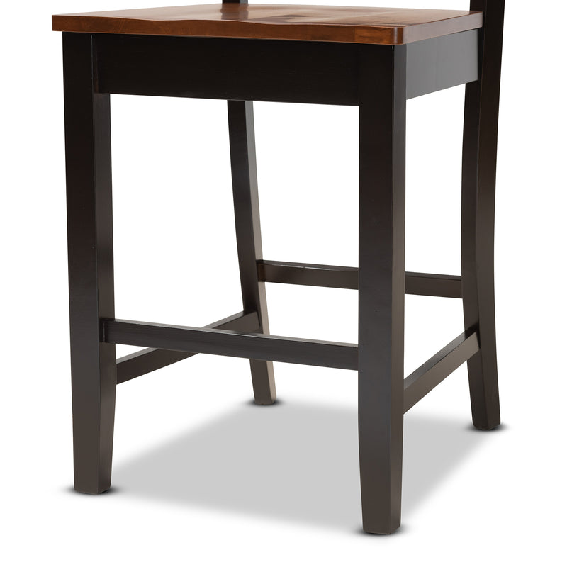 Gervais Modern Counter Stools Two-Tone 2-Piece-Counter Stools-Baxton Studio - WI-Wall2Wall Furnishings