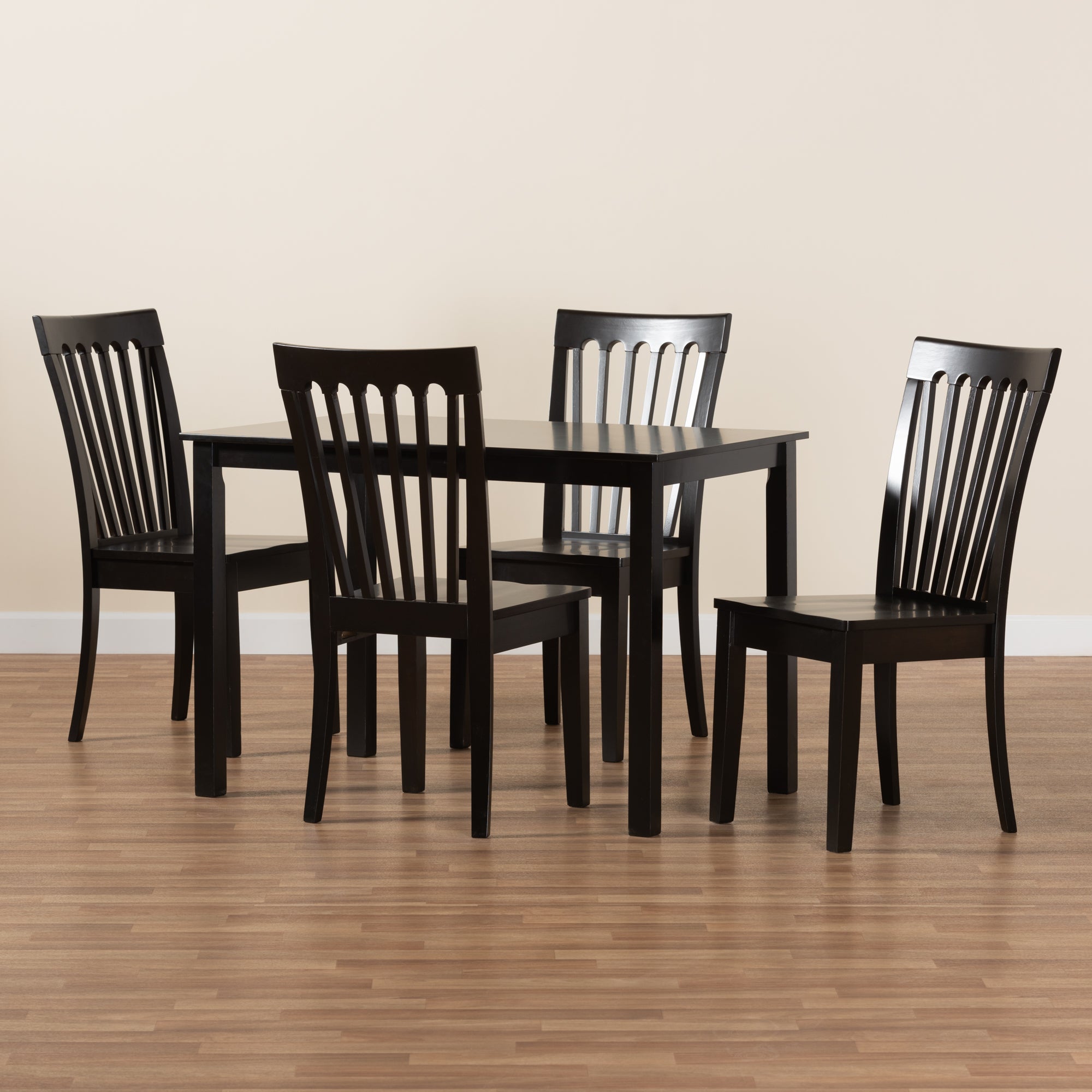 Erion Modern Table & Dining Chairs 5-Piece-Dining Set-Baxton Studio - WI-Wall2Wall Furnishings
