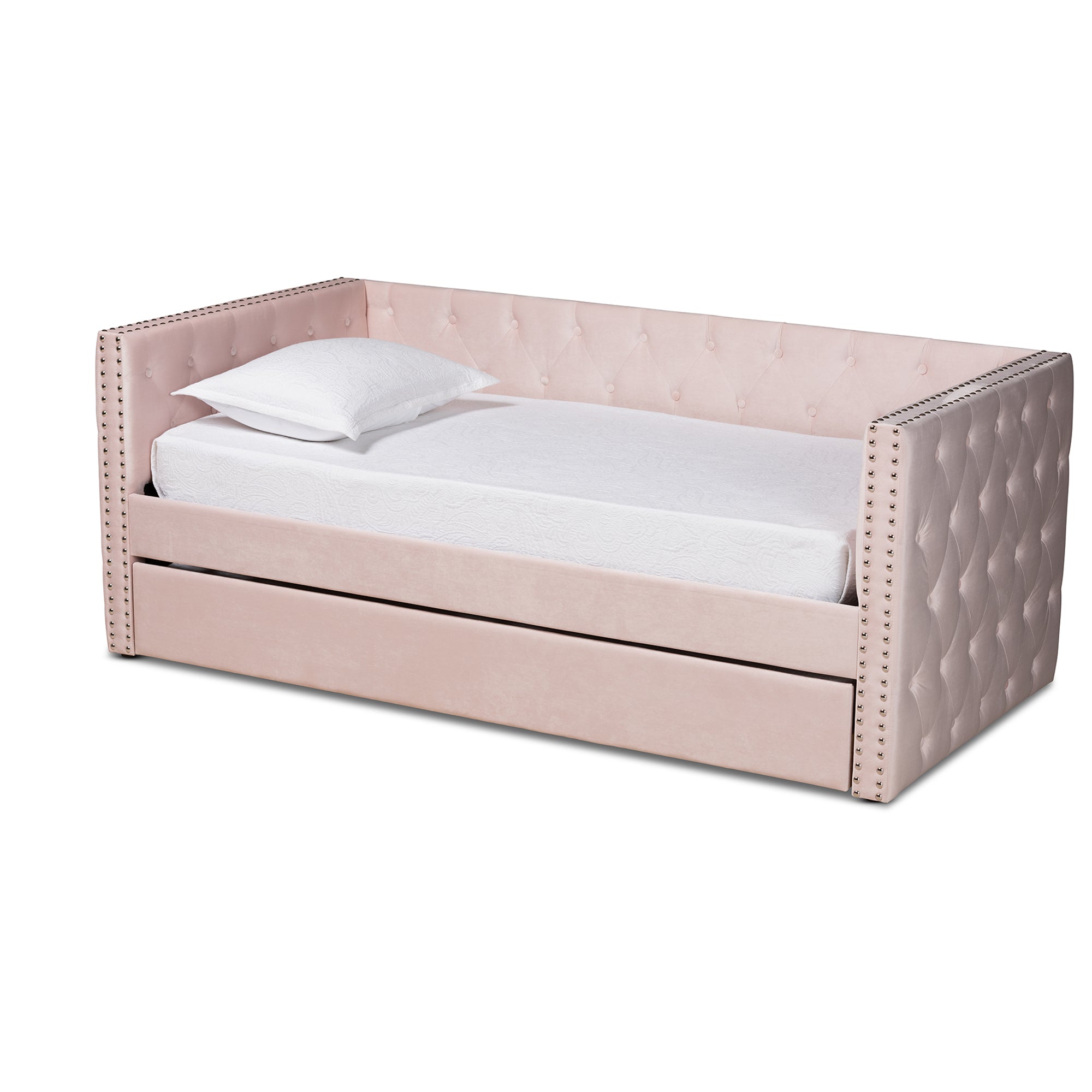 Larkin Contemporary Daybed with Trundle-Daybed & Trundle-Baxton Studio - WI-Wall2Wall Furnishings
