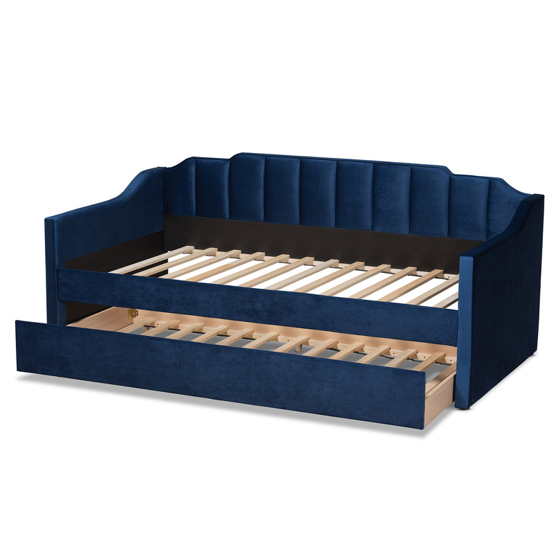 Lennon Contemporary Daybed with Trundle-Daybed & Trundle-Baxton Studio - WI-Wall2Wall Furnishings
