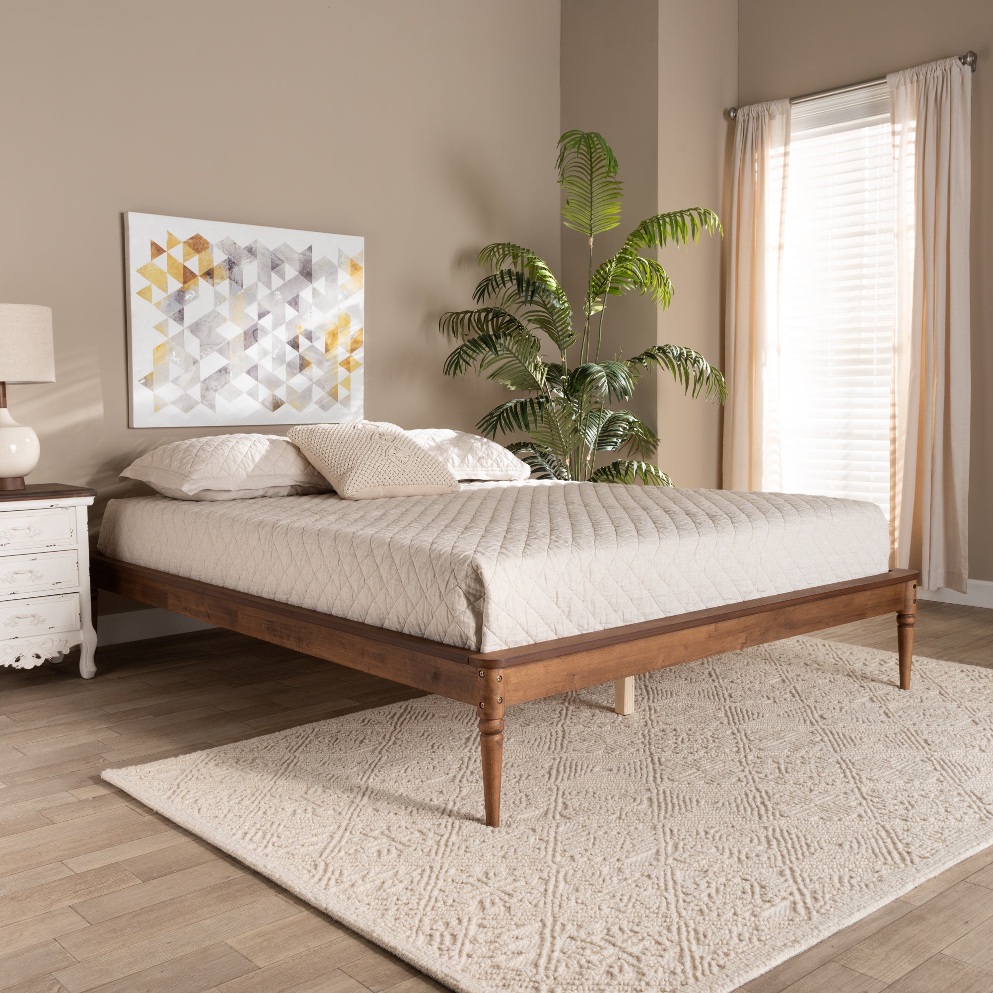 Tallis Traditional Bed Frame-Bed Frame-Baxton Studio - WI-Wall2Wall Furnishings