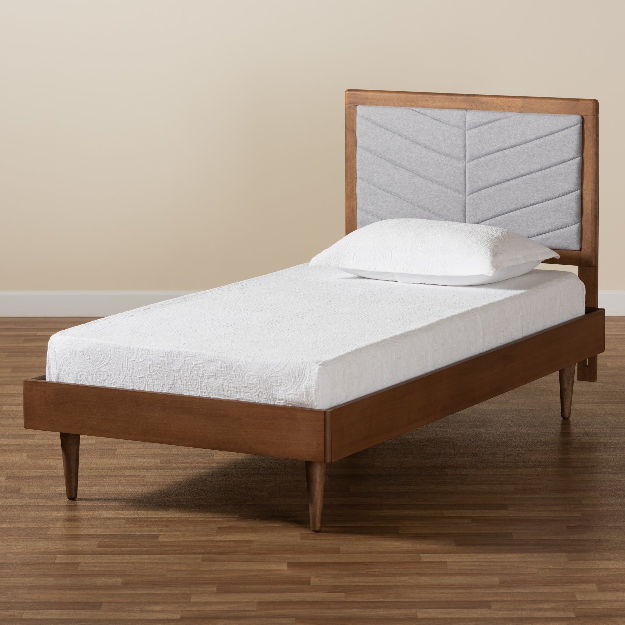 Tasha Mid-Century Bed-Bed-Baxton Studio - WI-Wall2Wall Furnishings