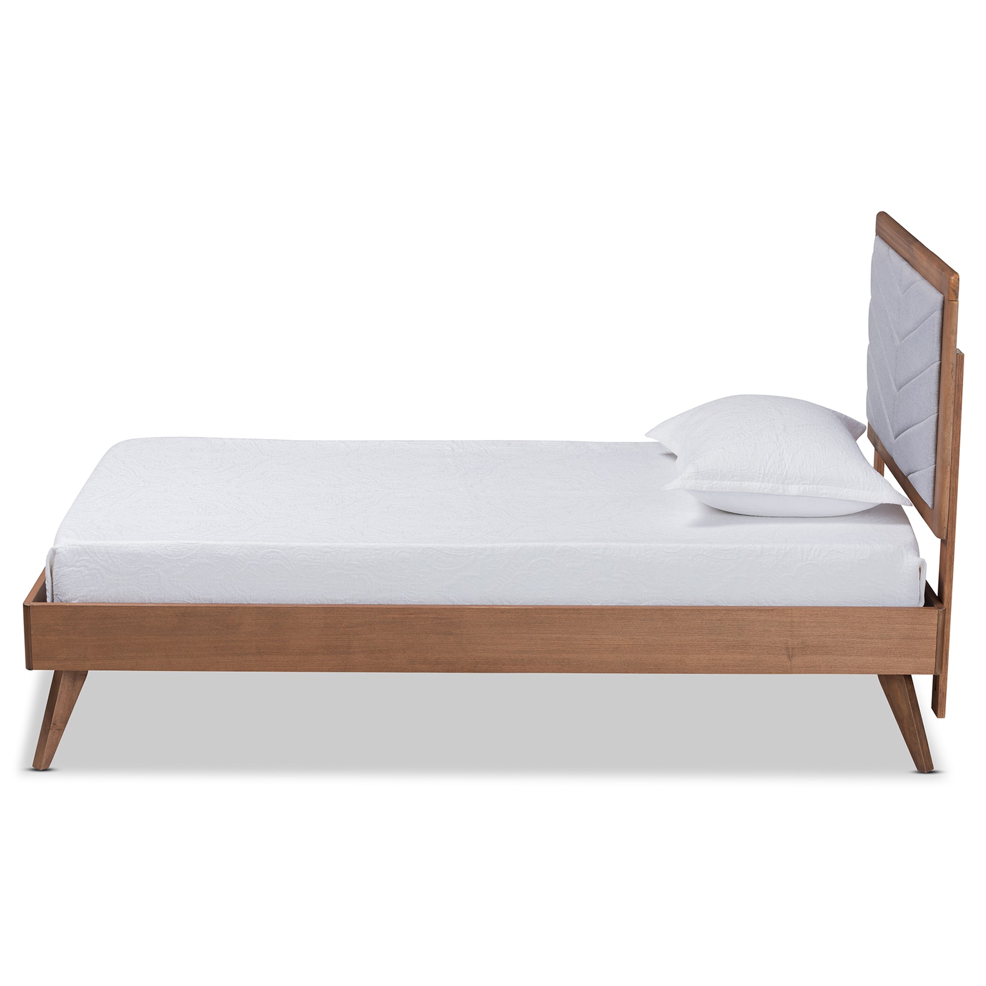 Roze Mid-Century Bed-Bed-Baxton Studio - WI-Wall2Wall Furnishings