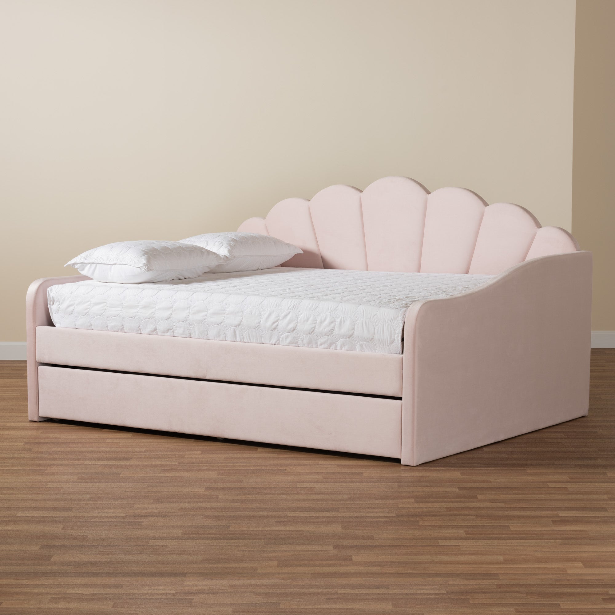 Timila Modern Daybed with Trundle-Daybed & Trundle-Baxton Studio - WI-Wall2Wall Furnishings