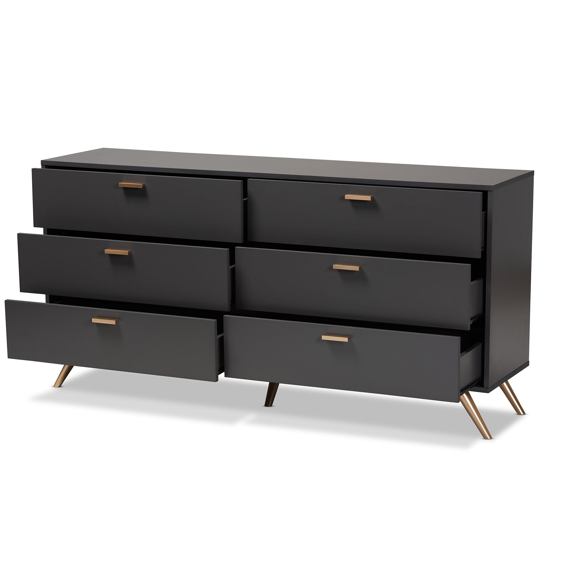 Kelson Contemporary Dresser 6-Drawer-Dresser-Baxton Studio - WI-Wall2Wall Furnishings