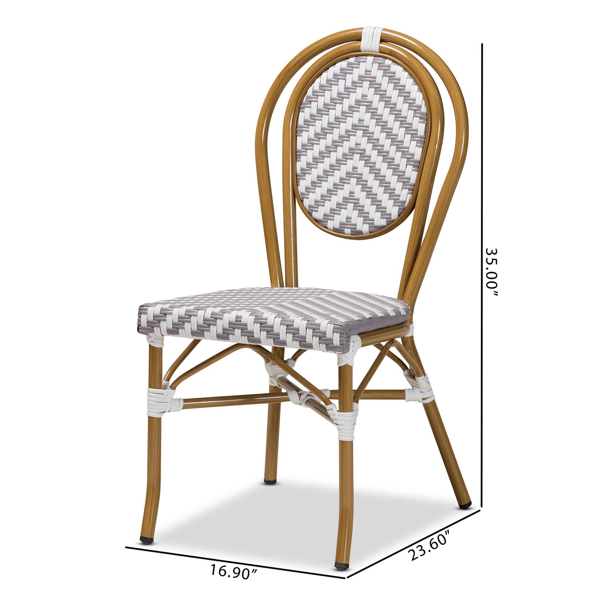 Alaire French Provincial Dining Chairs 2-Piece-Dining Chairs-Baxton Studio - WI-Wall2Wall Furnishings