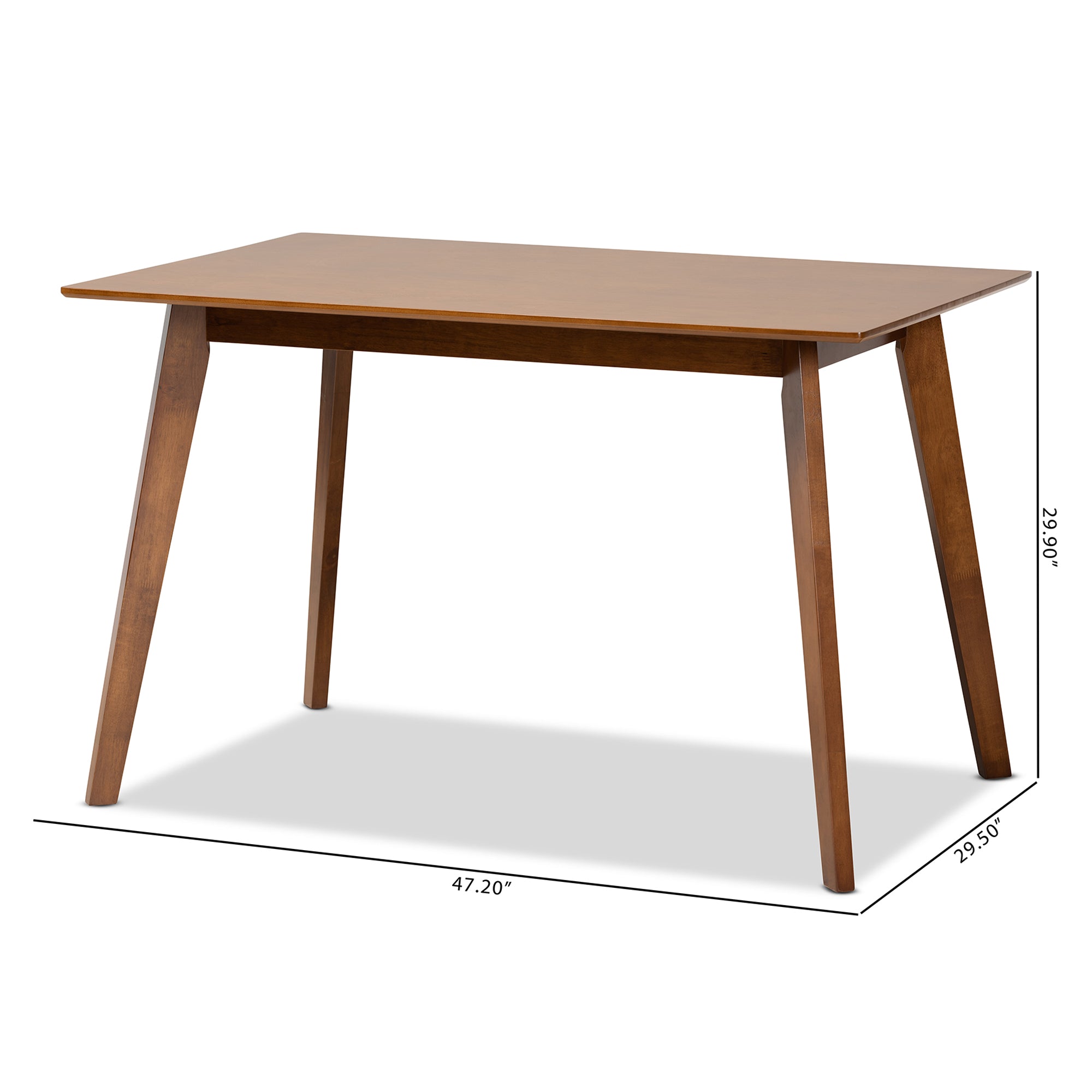 Maila Mid-Century Dining Table-Dining Table-Baxton Studio - WI-Wall2Wall Furnishings