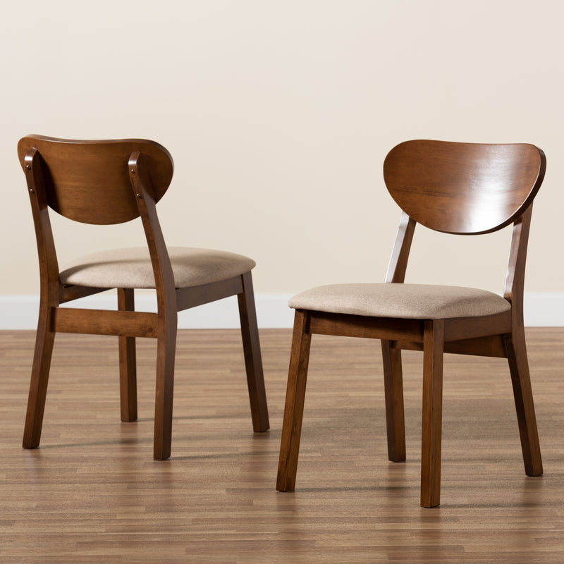 Damara Mid-Century Dining Chairs-Dining Chairs-Baxton Studio - WI-Wall2Wall Furnishings