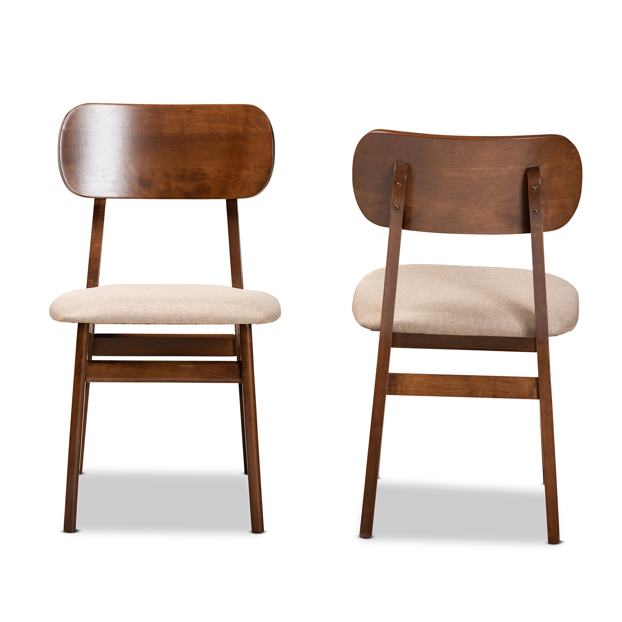Euclid Mid-Century Dining Chairs-Dining Chairs-Baxton Studio - WI-Wall2Wall Furnishings