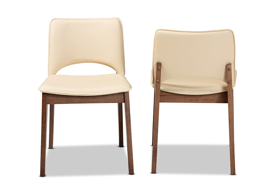 Afton Mid-Century Dining Chairs-Dining Chairs-Baxton Studio - WI-Wall2Wall Furnishings