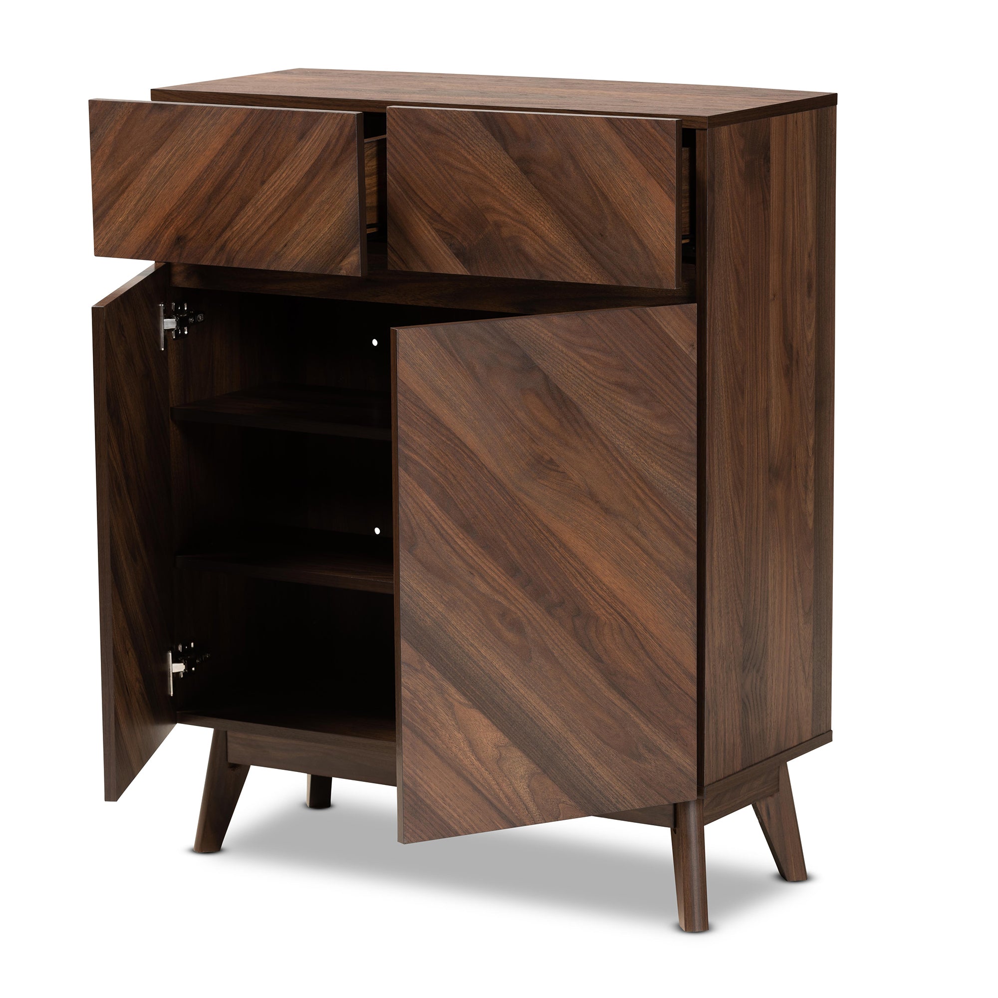 Hartman Mid-Century Shoe Cabinet-Shoe Cabinet-Baxton Studio - WI-Wall2Wall Furnishings