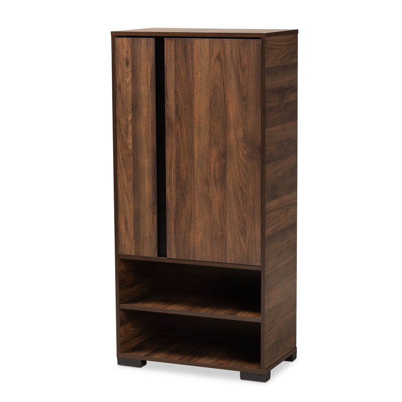Raina Modern Shoe Cabinet Two-Tone 2-Door-Shoe Cabinet-Baxton Studio - WI-Wall2Wall Furnishings