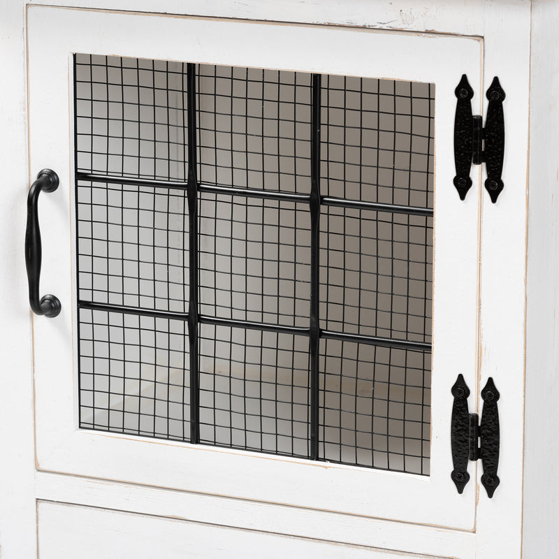 Faron Traditional Storage Cabinet Two-Tone 2-Drawer-Storage Cabinet-Baxton Studio - WI-Wall2Wall Furnishings