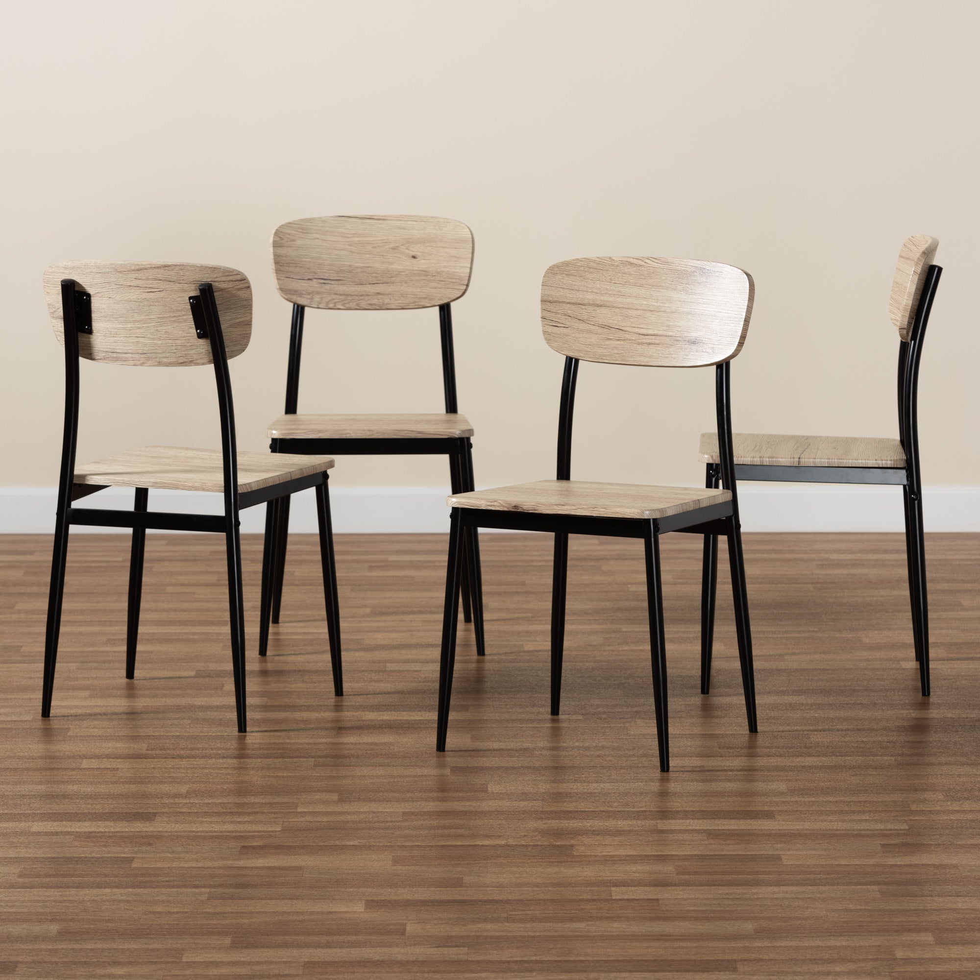 Honore Mid-Century Dining Chairs-Dining Chairs-Baxton Studio - WI-Wall2Wall Furnishings