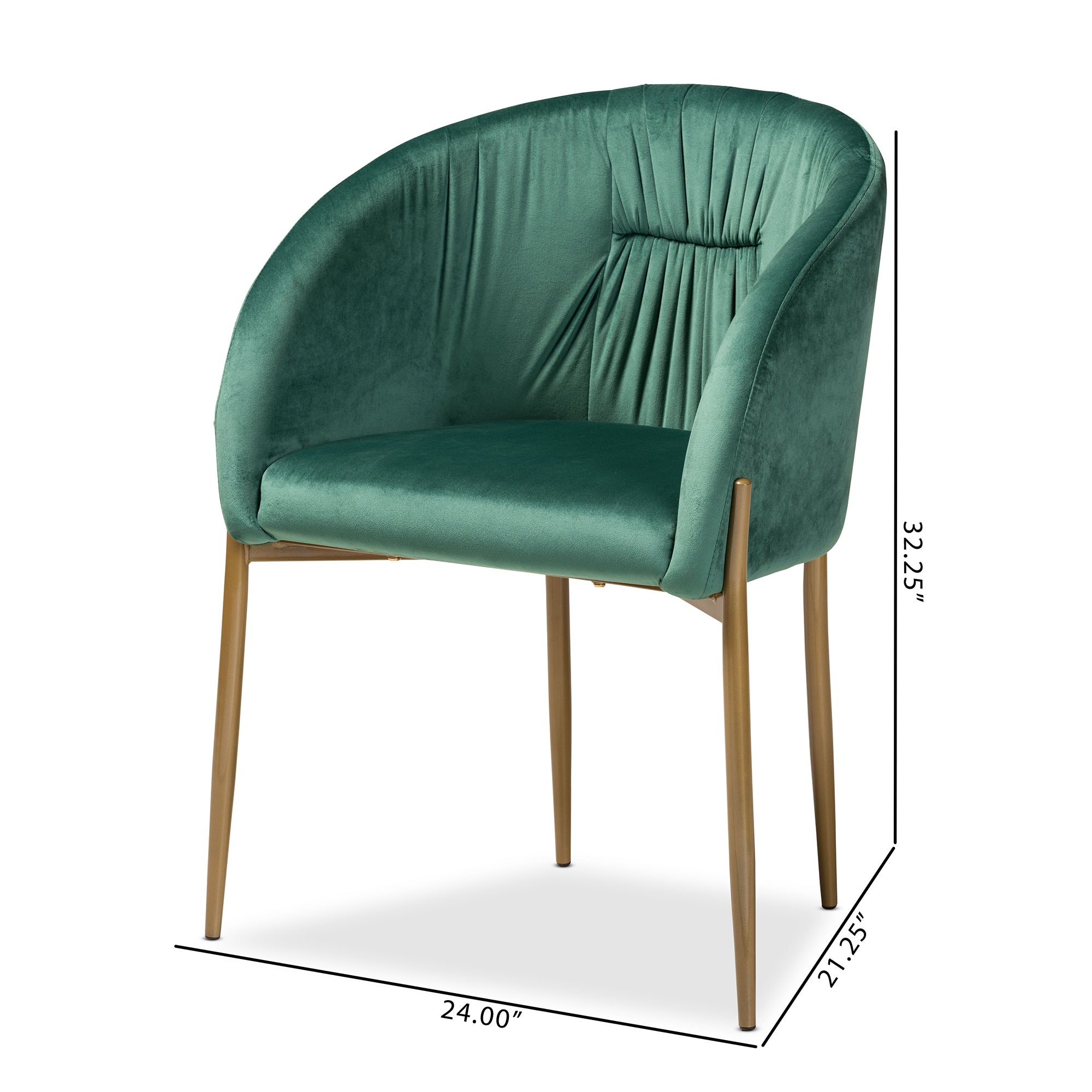 Ballard Glamour Dining Chair-Dining Chair-Baxton Studio - WI-Wall2Wall Furnishings
