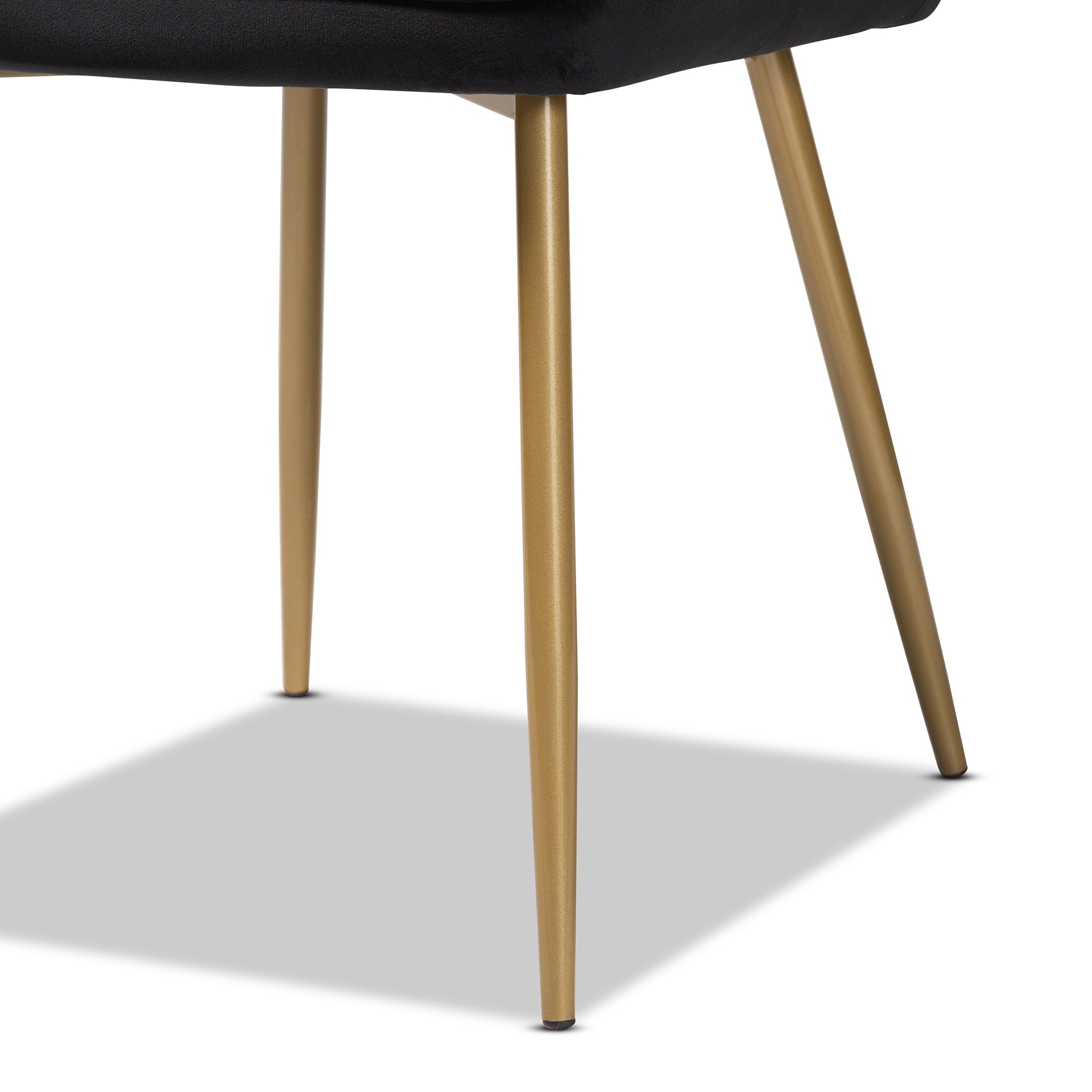 Gavino Glamour Dining Chairs 2-Piece-Dining Chairs-Baxton Studio - WI-Wall2Wall Furnishings