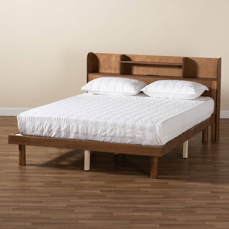Harper Transitional Bed with Charging Station-Bed-Baxton Studio - WI-Wall2Wall Furnishings