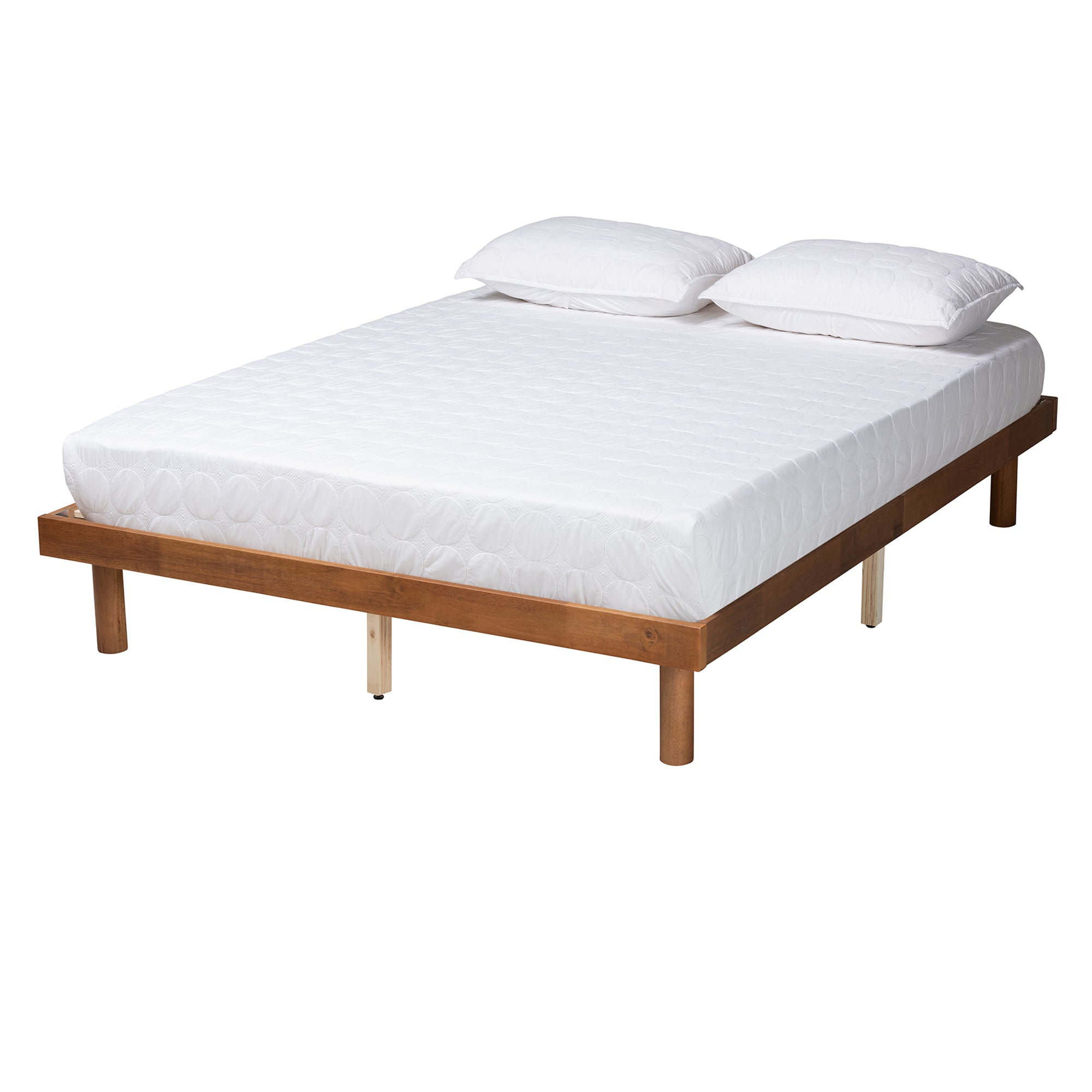 Winston Mid-Century Bed Frame-Bed Frame-Baxton Studio - WI-Wall2Wall Furnishings