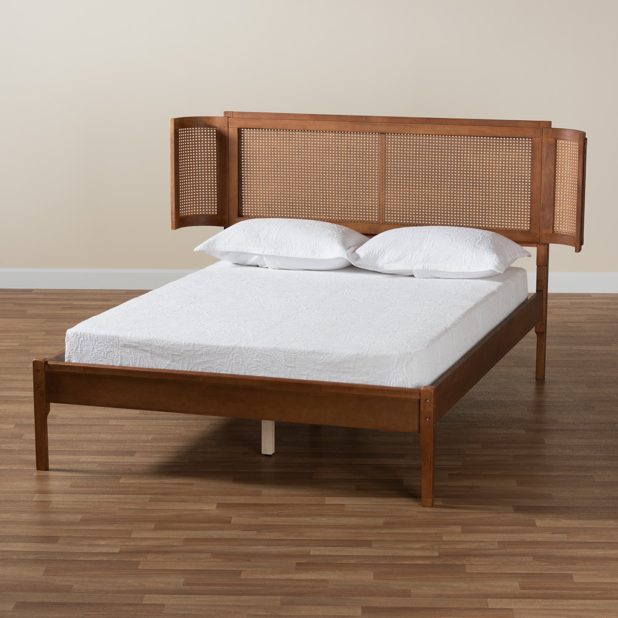 Eridian Mid-Century Bed-Bed-Baxton Studio - WI-Wall2Wall Furnishings