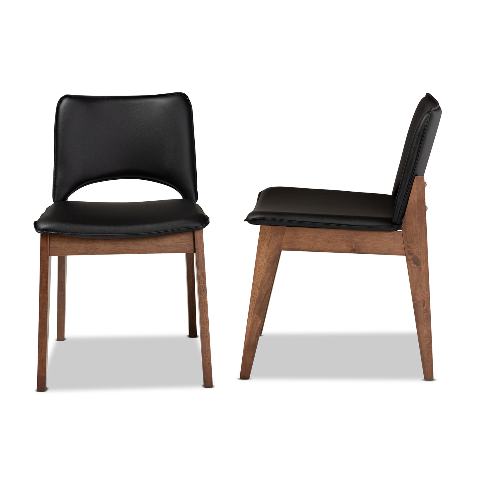 Afton Mid-Century Dining Chairs-Dining Chairs-Baxton Studio - WI-Wall2Wall Furnishings