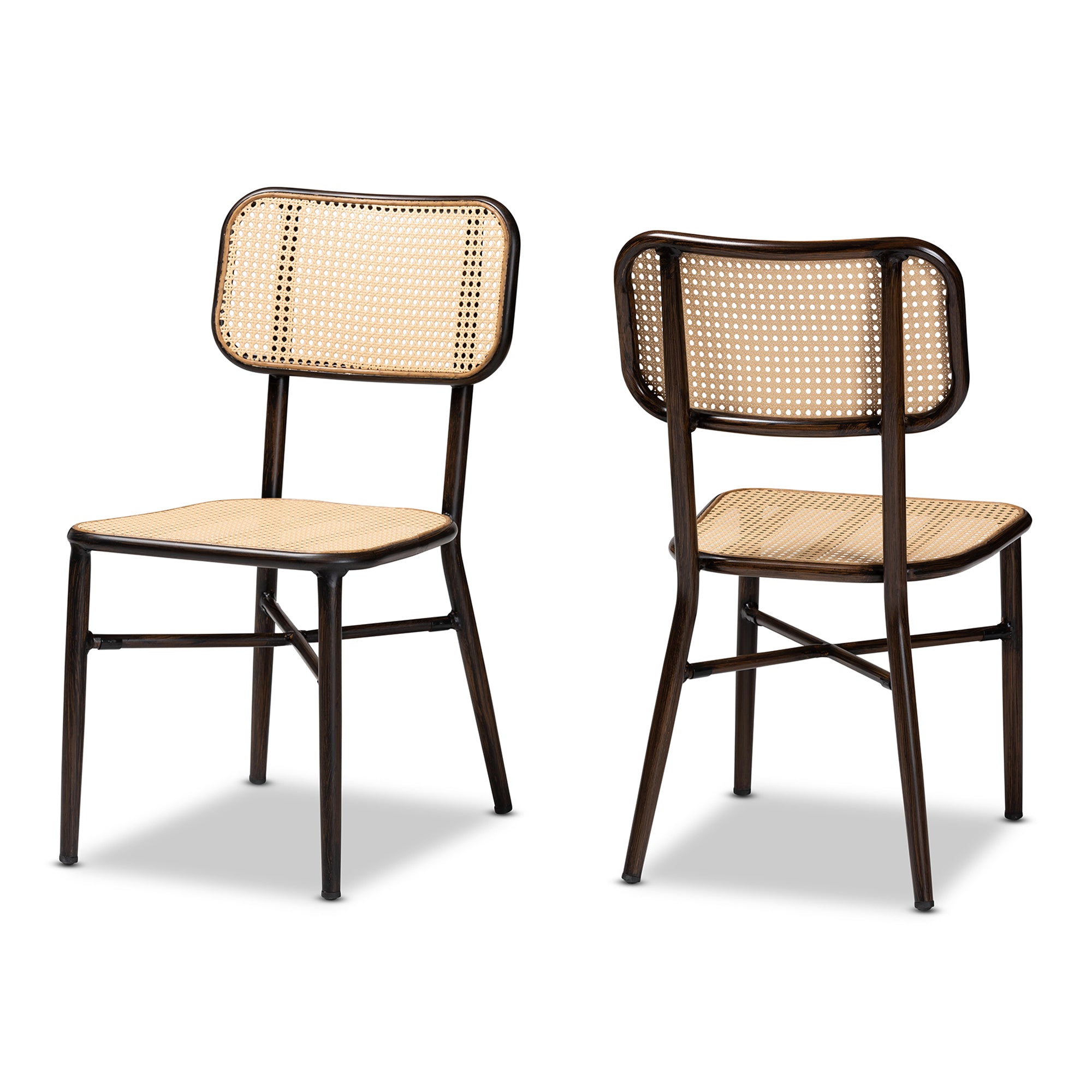 Katina Mid-Century Dining Chairs-Dining Chairs-Baxton Studio - WI-Wall2Wall Furnishings