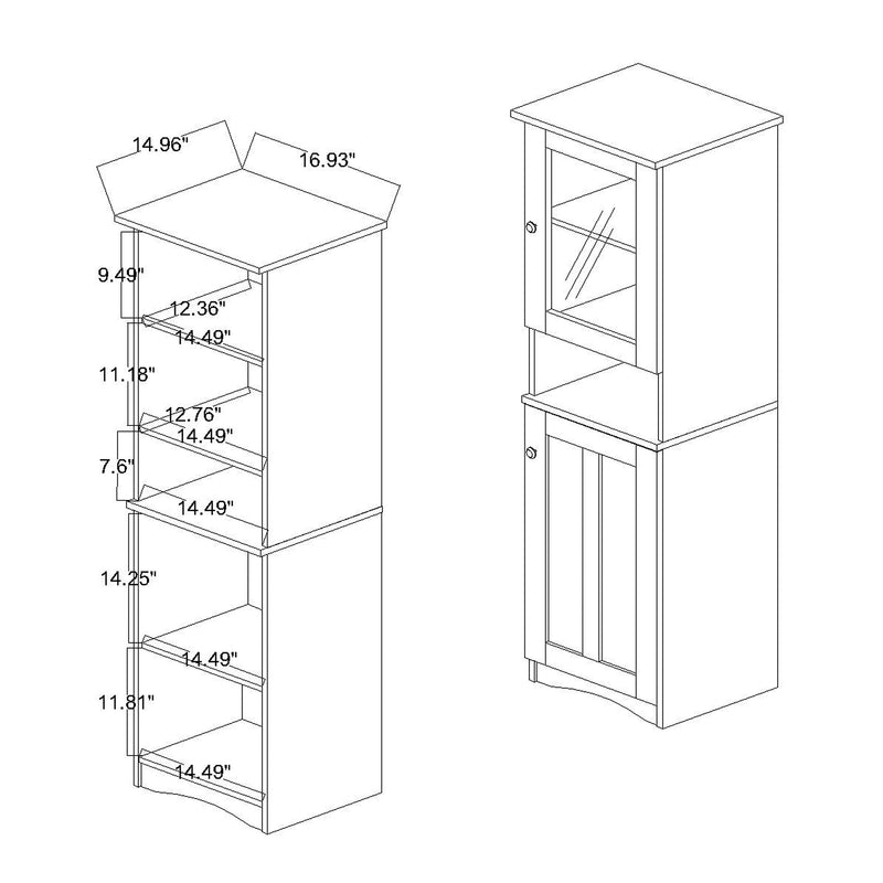 Lauren Modern Storage Cabinet-Storage Cabinet-Baxton Studio - WI-Wall2Wall Furnishings