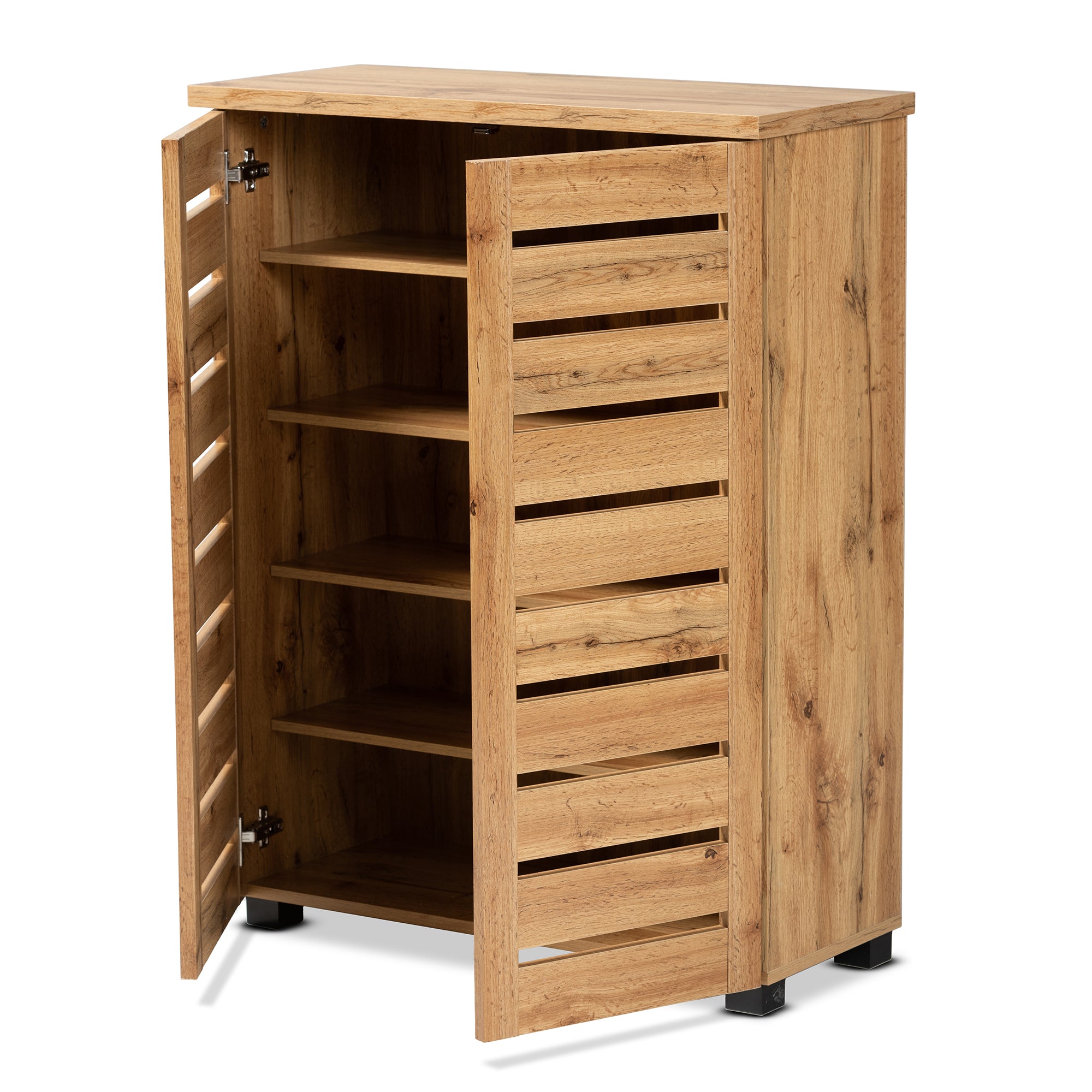 Adalwin Modern Shoe Cabinet 2-Door-Shoe Cabinet-Baxton Studio - WI-Wall2Wall Furnishings