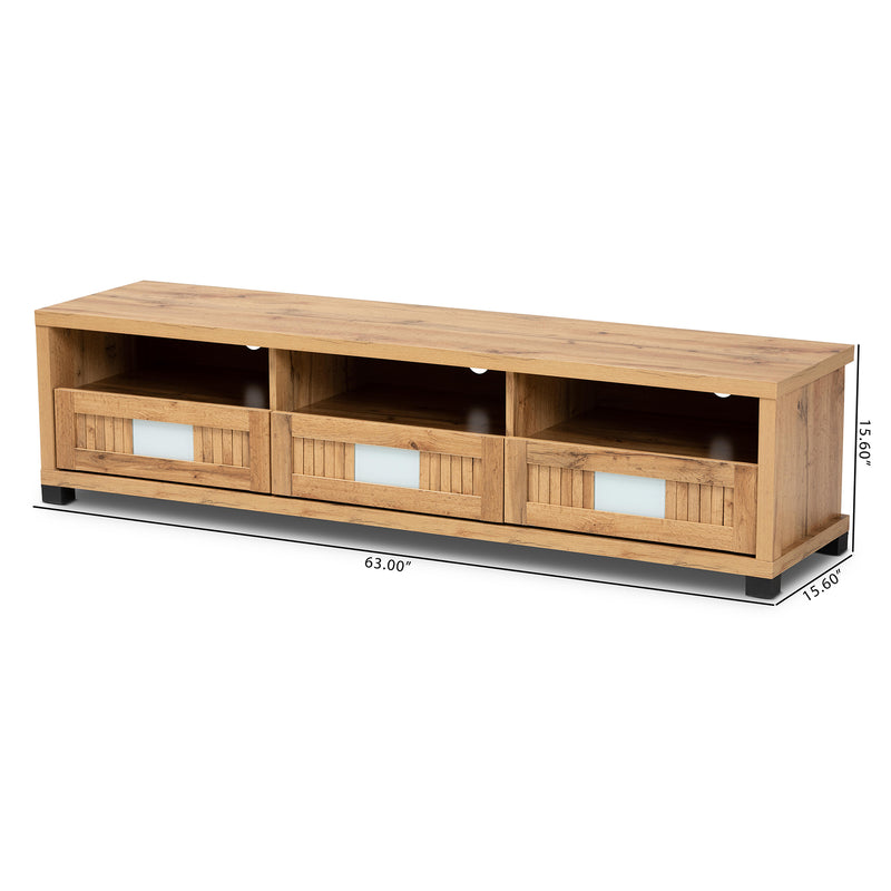 Gerhardine Contemporary TV Stand 3-Drawer-TV Stand-Baxton Studio - WI-Wall2Wall Furnishings