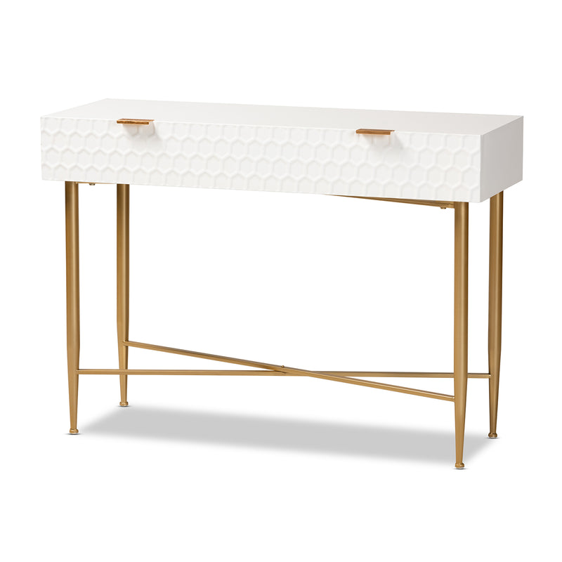 Galia Contemporary Console Table 1-Drawer-Console Table-Baxton Studio - WI-Wall2Wall Furnishings
