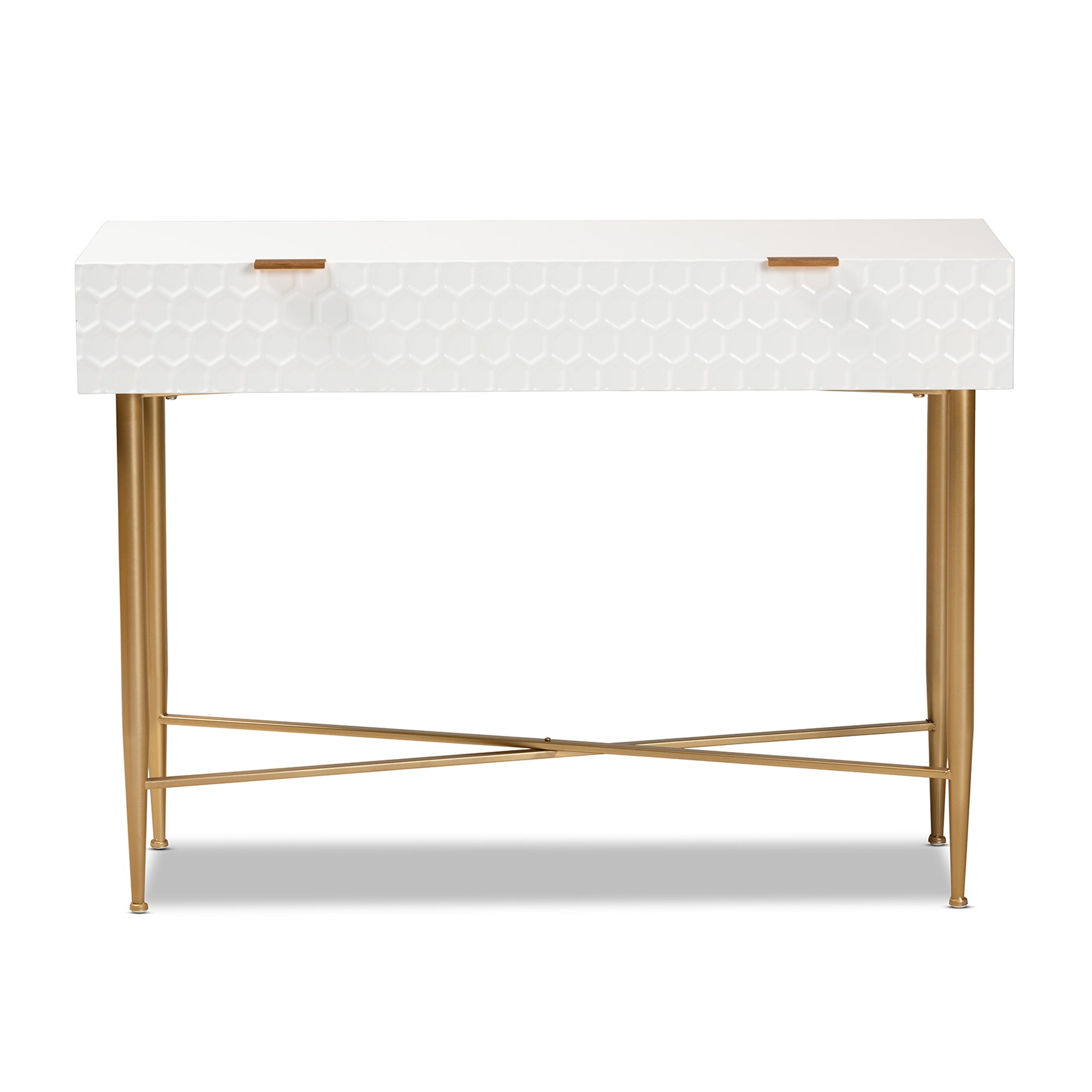 Galia Contemporary Console Table 1-Drawer-Console Table-Baxton Studio - WI-Wall2Wall Furnishings