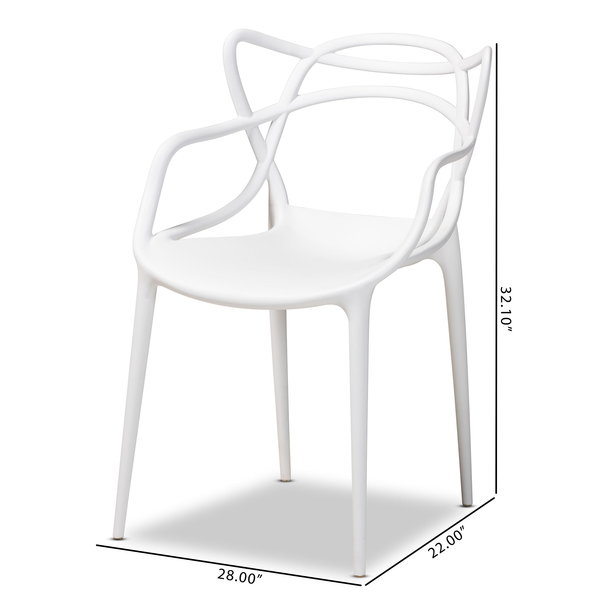 Landry Modern Dining Chairs 4-Piece-Dining Chairs-Baxton Studio - WI-Wall2Wall Furnishings