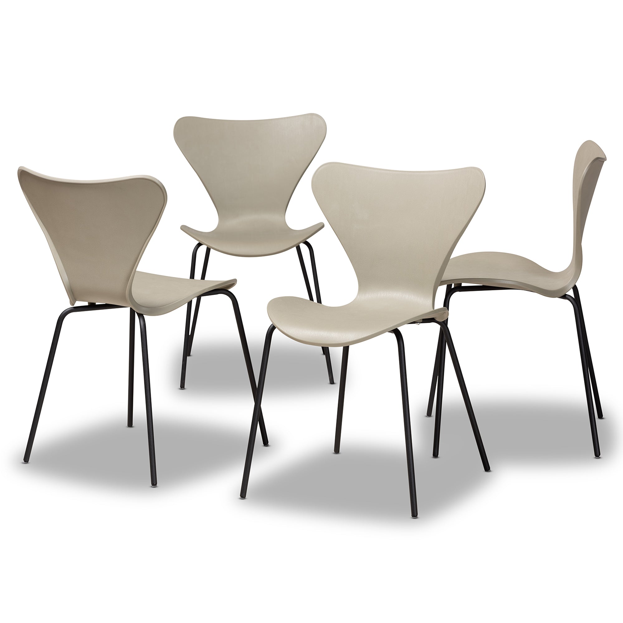 Jaden Modern Dining Chairs 4-Piece-Dining Chairs-Baxton Studio - WI-Wall2Wall Furnishings