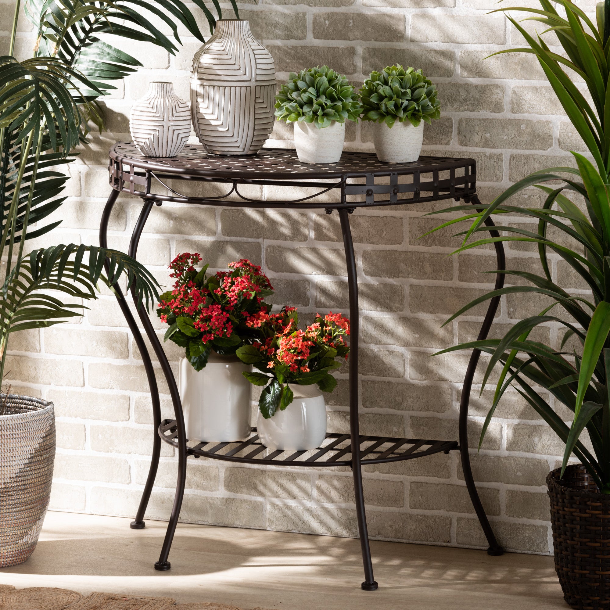 Laraine Contemporary Console Table-Outdoor Console Table-Baxton Studio - WI-Wall2Wall Furnishings