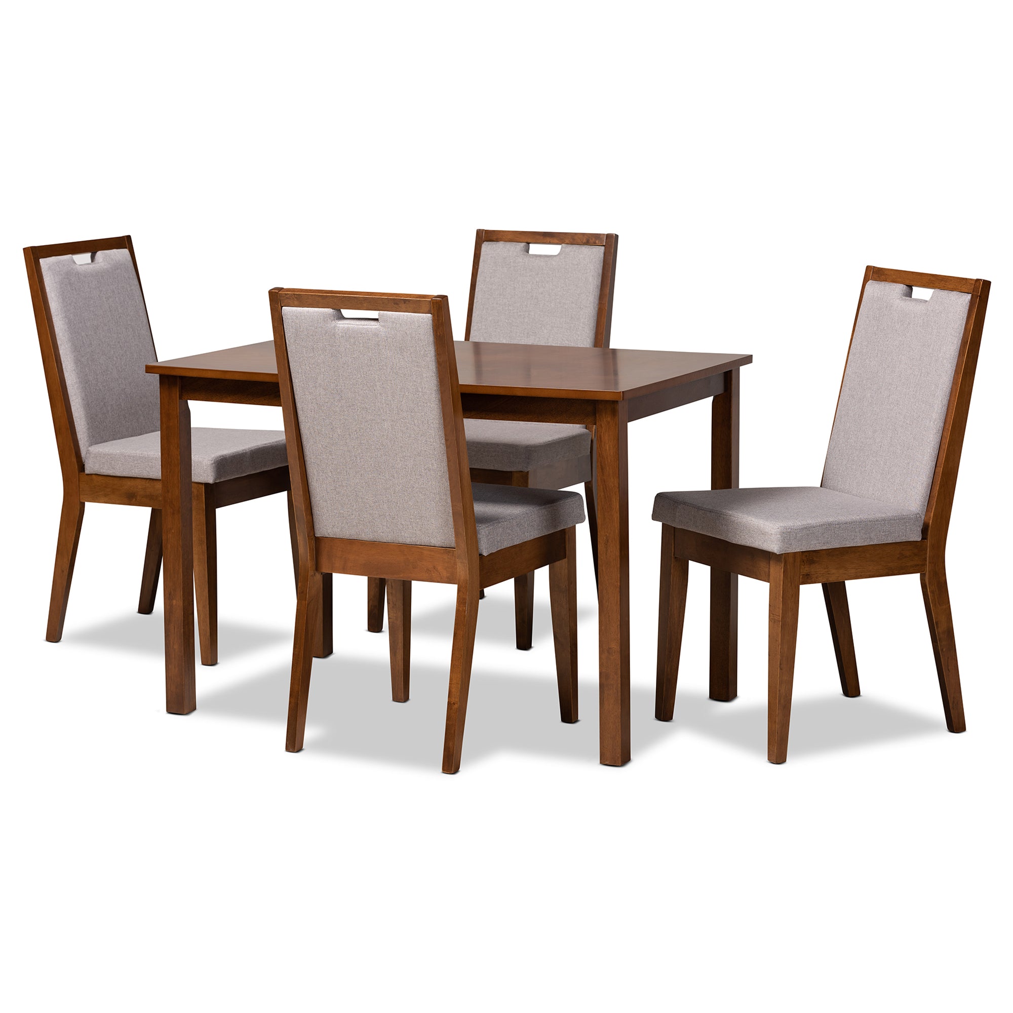 Rosa Modern Table & Dining Chairs 5-Piece-Dining Set-Baxton Studio - WI-Wall2Wall Furnishings
