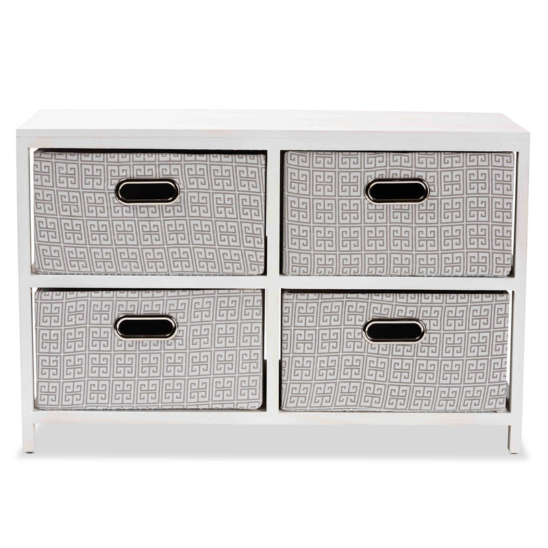Camber Modern Storage Cabinet 4-Basket-Storage Cabinet-Baxton Studio - WI-Wall2Wall Furnishings