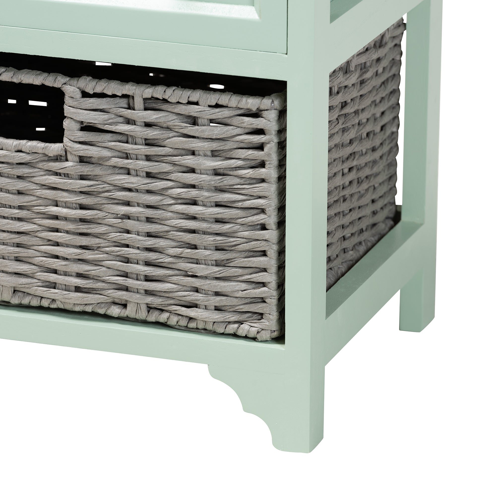 Valtina Modern Storage Unit Two-Tone with Baskets 3-Drawer-Storage Unit-Baxton Studio - WI-Wall2Wall Furnishings