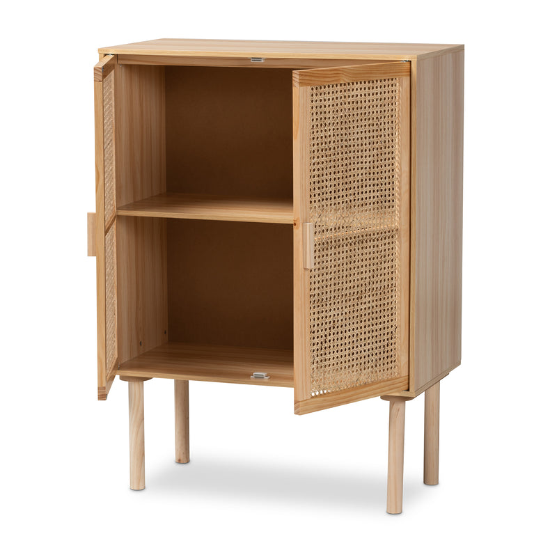 Maclean Mid-Century Storage Cabinet-Storage Cabinet-Baxton Studio - WI-Wall2Wall Furnishings