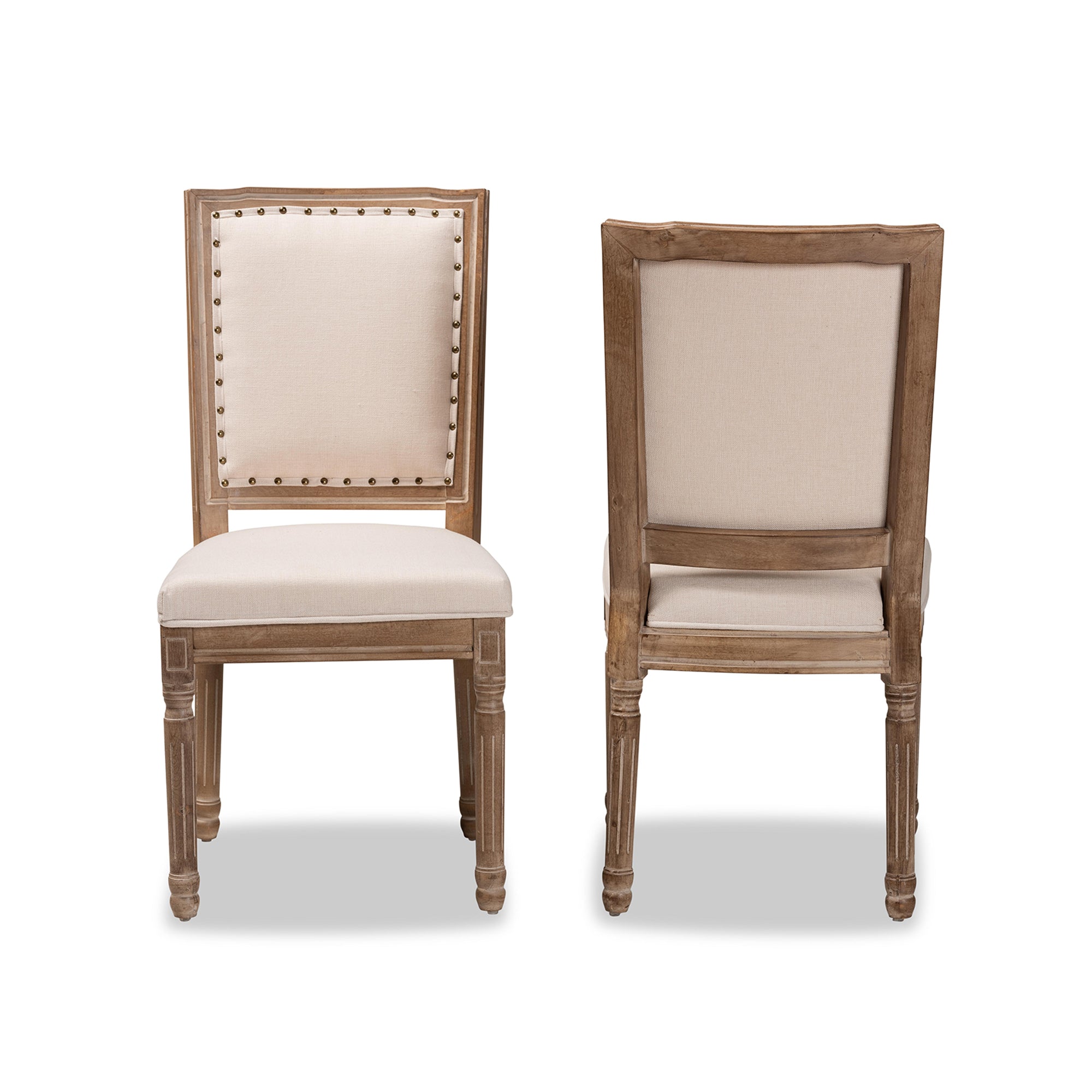 Louane Traditional Dining Chairs 2-Piece-Dining Chairs-Baxton Studio - WI-Wall2Wall Furnishings