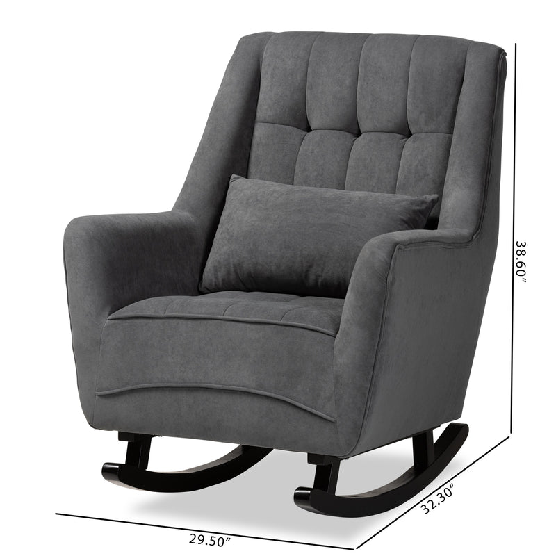 Elisa Modern Rocking Chair-Rocking Chair-Baxton Studio - WI-Wall2Wall Furnishings