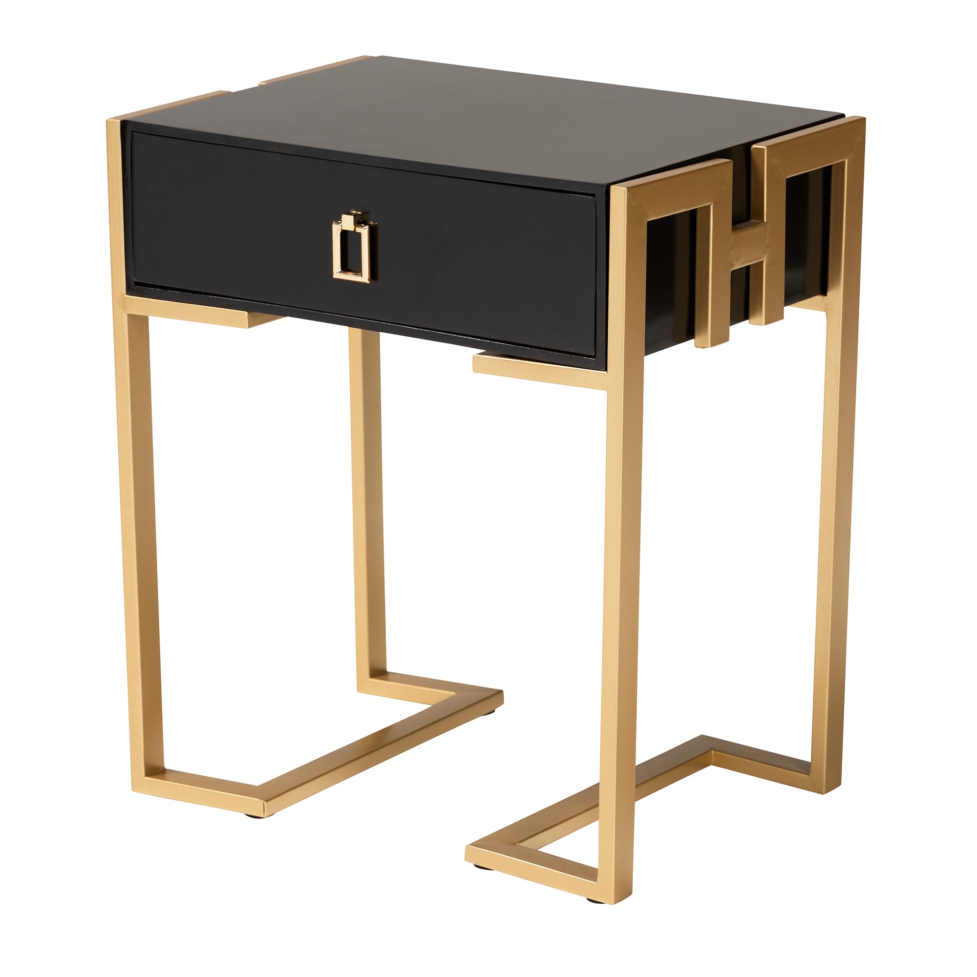 Luna Glamour End Table-End Table-Baxton Studio - WI-Wall2Wall Furnishings