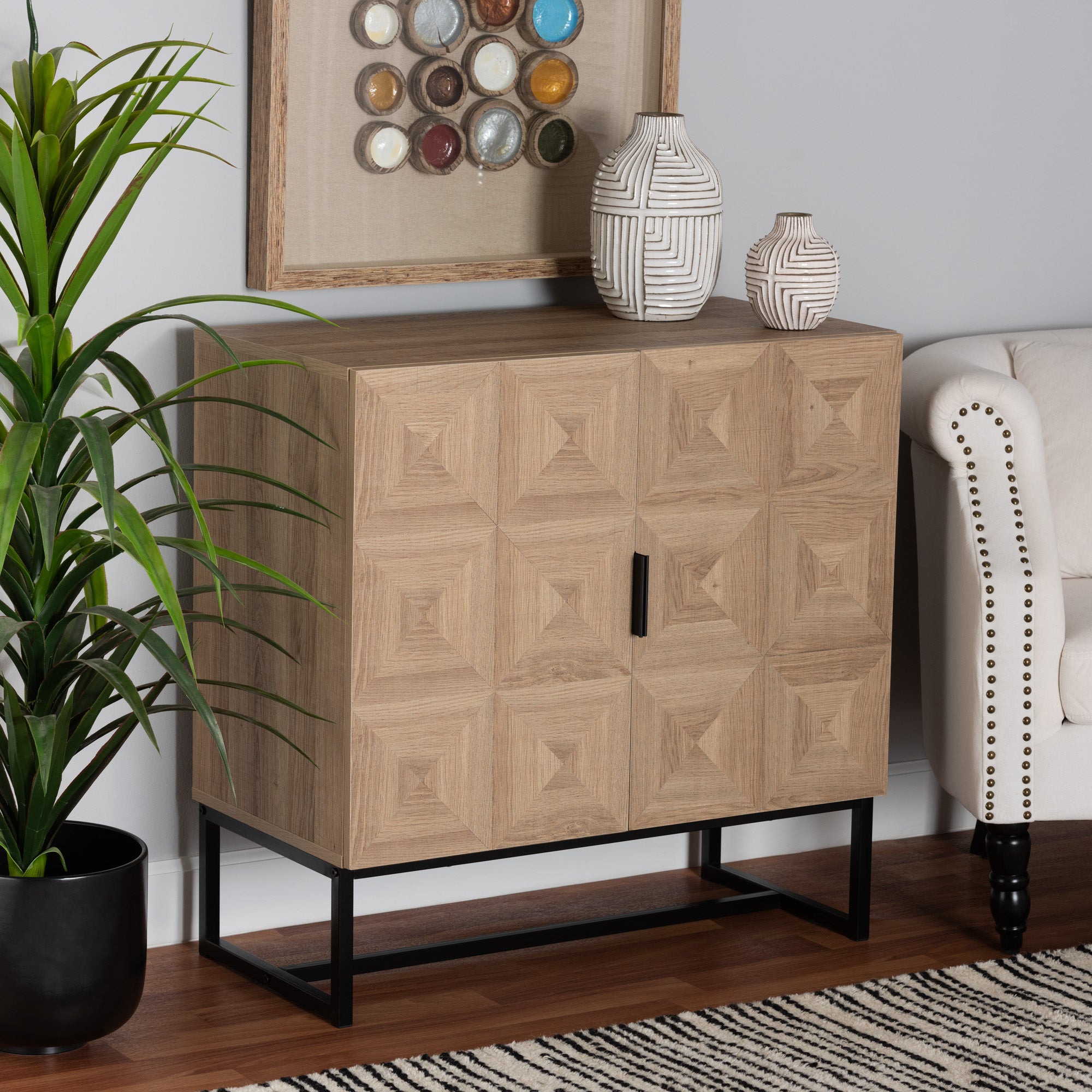 Darien Modern Storage Cabinet 2-Door-Storage Cabinet-Baxton Studio - WI-Wall2Wall Furnishings