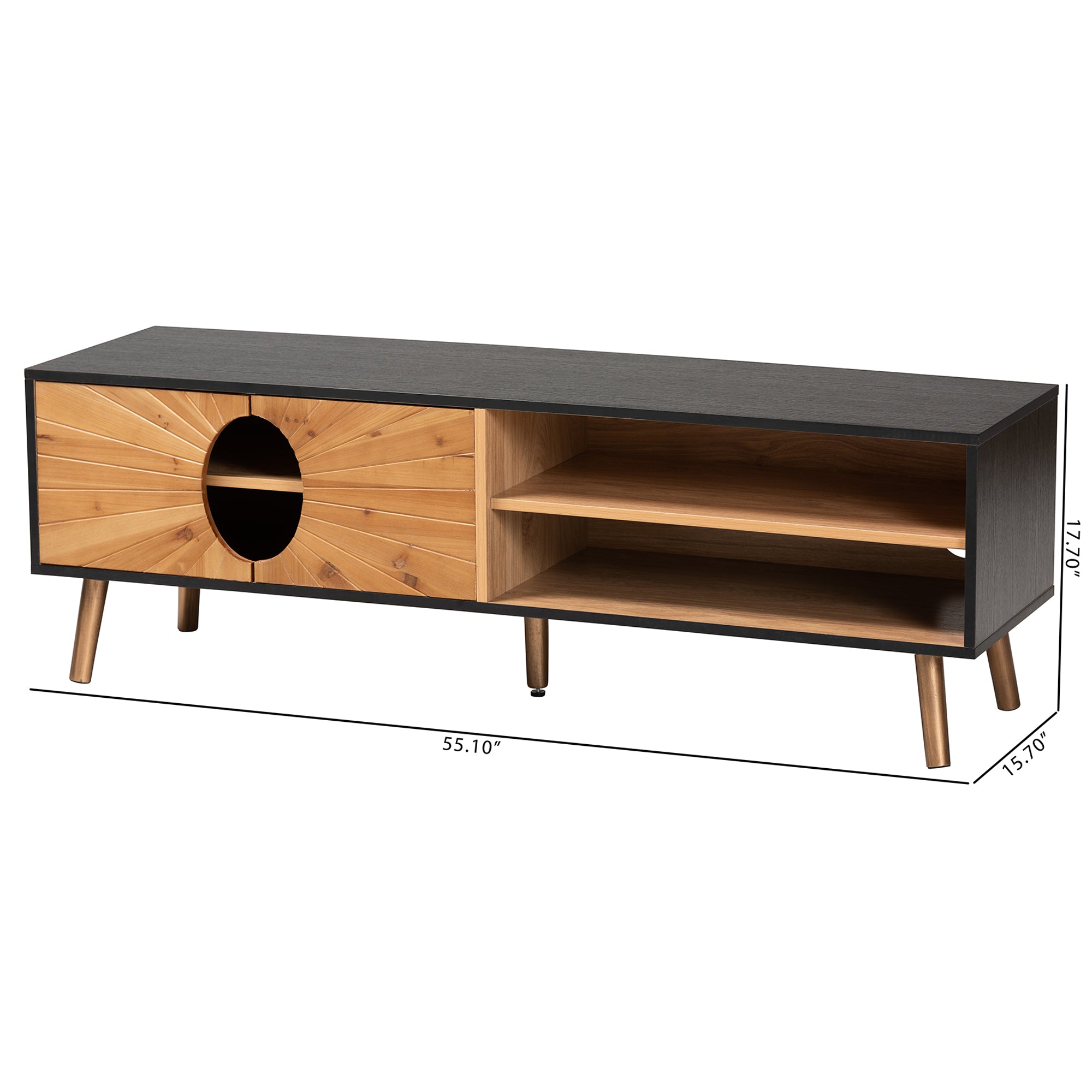 Chester Modern TV Stand Two-Tone-TV Stand-Baxton Studio - WI-Wall2Wall Furnishings